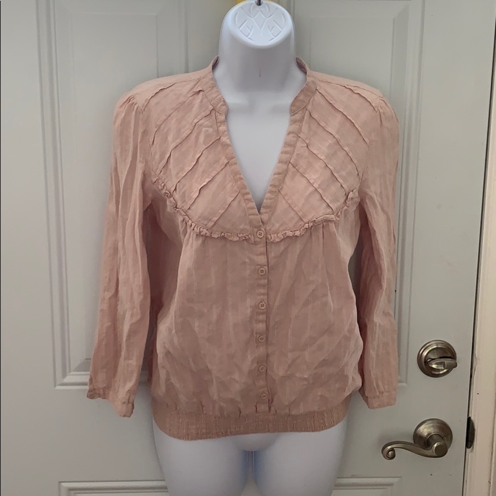 𝅺BASIC brand pink blouse